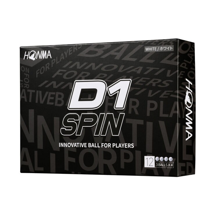 本間ゴルフ D1スピン ゴルフボール 2ピース構造 24個入り ホワイト 本間ゴルフ D1スピン ゴルフボール 2ピース構造 24個入り ホワイト