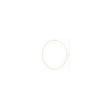 14K Yellow Gold ハート リンク ネックレス