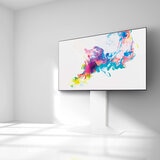 朝日木材加工 壁寄せテレビスタンド WS-F820-WW ホワイト&ホワイト
