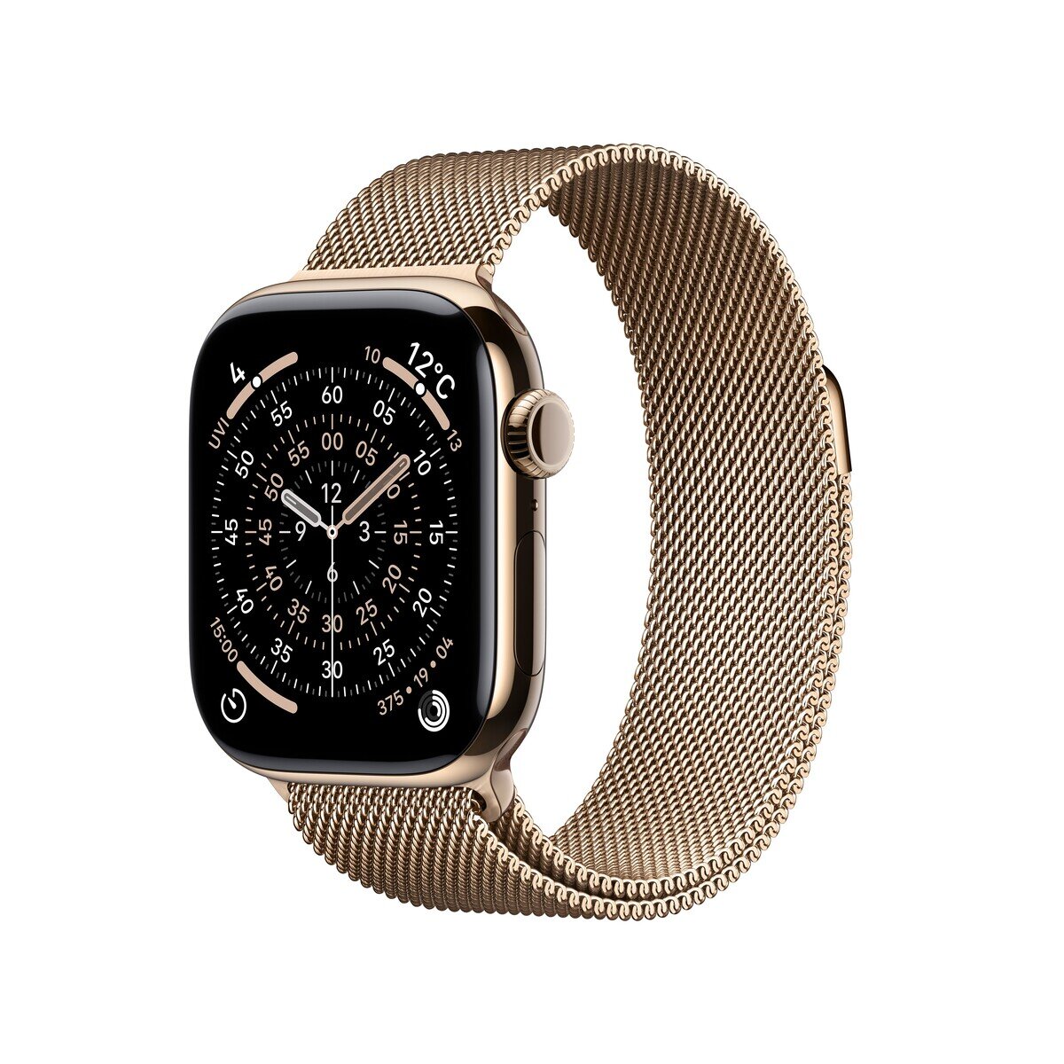 Apple Watch S11 Cellular 42mmゴールドチタニウムケースとゴールドミラネーゼループ