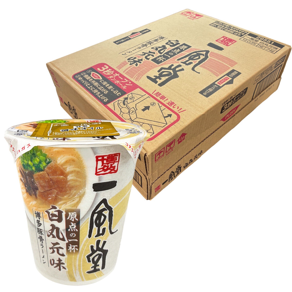 一風堂 白丸元味カップ 12食 一風堂 白丸元味カップ 12食