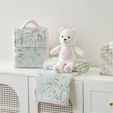 Honey Pod ベビーブランケット＆ぬいぐるみ パープル