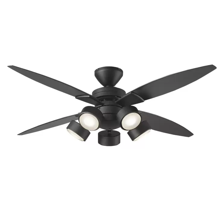 大光電機 Ledシーリングファン 4枚羽 5灯 ブラック Csf 581b Costco Japan