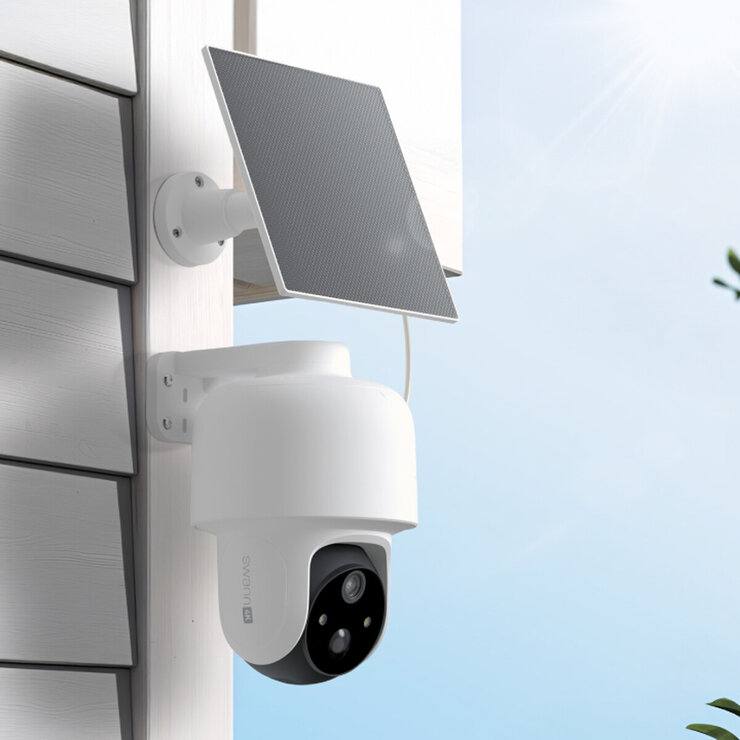 Swann（スワン）4K Wi-Fiバッテリー駆動 PT セキュリティカメラ ソーラーパネル＆64GB SDカード付属