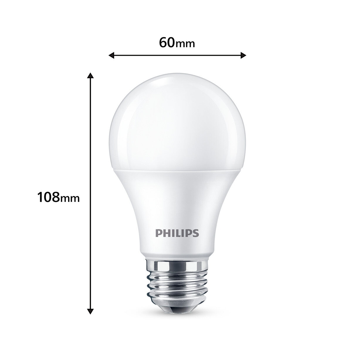 フィリップス LED電球 60W相当 E26 2個入り 広配光タイプ 電球色