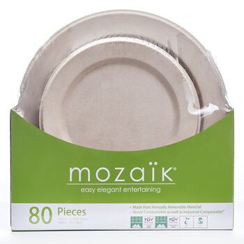 Mozaik パルプ リム プレート 80枚 Mozaik パルプ リム プレート 80枚
