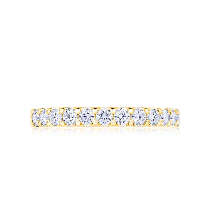 18K イエローゴールド 0.50カラット 12ストーン ハーフエターニティリング 18K イエローゴールド 0.50カラット 12ストーン ハーフエターニティリング