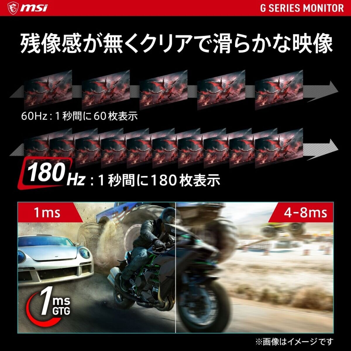 MSI/ゲーミングモニター/23.8インチ/180Hz/G2412F