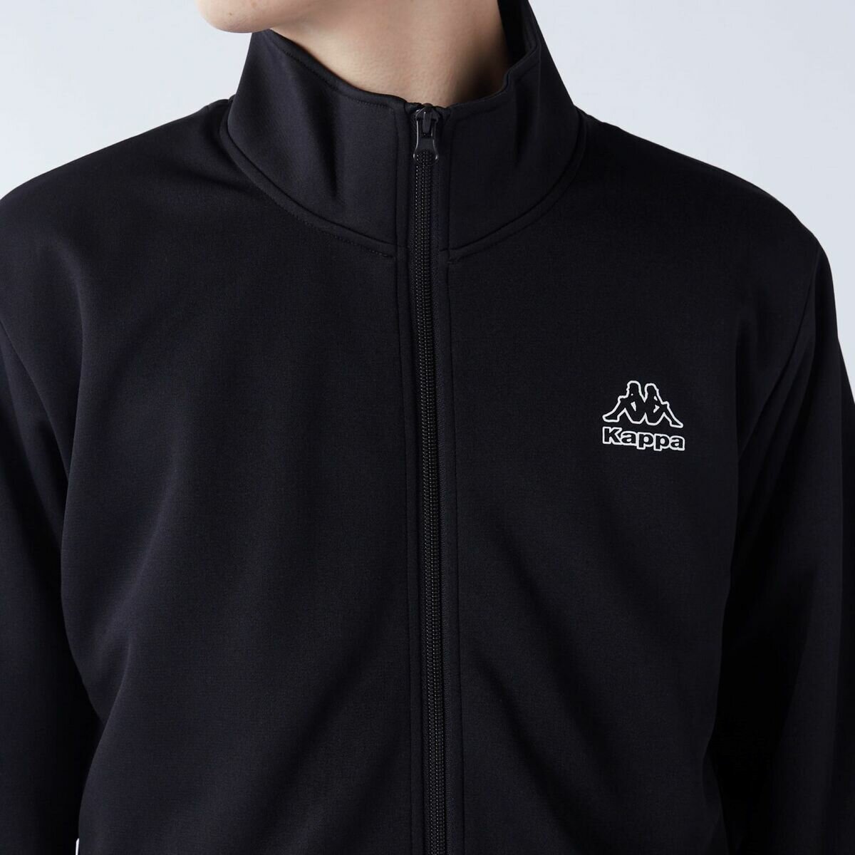 カッパ メンズ フルジップ ジャケット / ブラック / L カッパ メンズ フルジップ ジャケット / ブラック / L