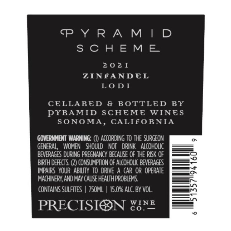 ピラミッド スキーム ジンファンデル 750ml