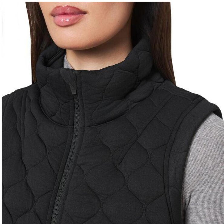 カークランドシグネチャー レディース キルト ベスト　ブラック XS