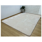 昭和西川 極厚フランネルラグ 200 x 270cm ベージュ