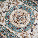 ウィルトン織りマット ロザリオ 60 x 90cm ブルー