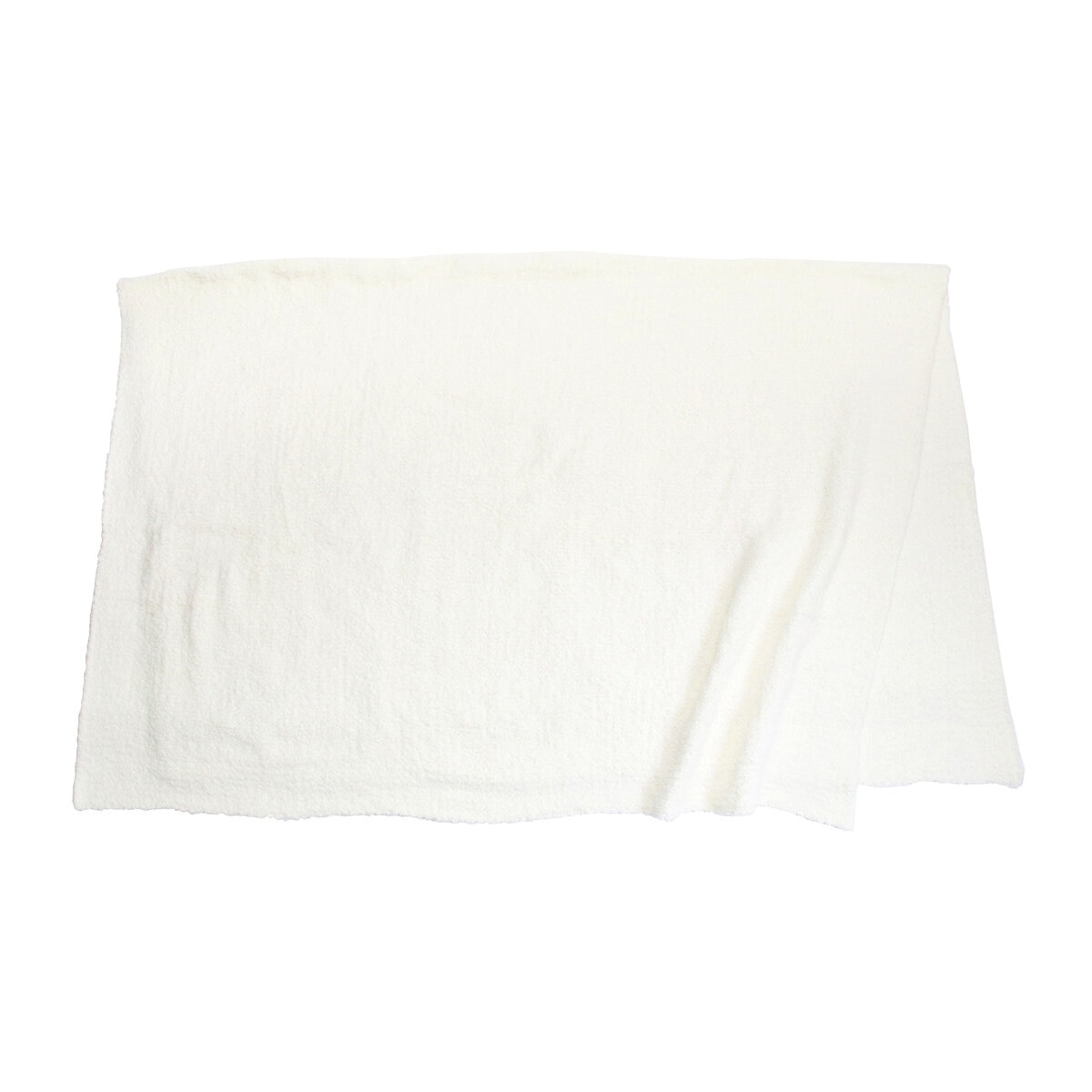 カシウエア ブランケット 無地 132 x 177cm クリーム