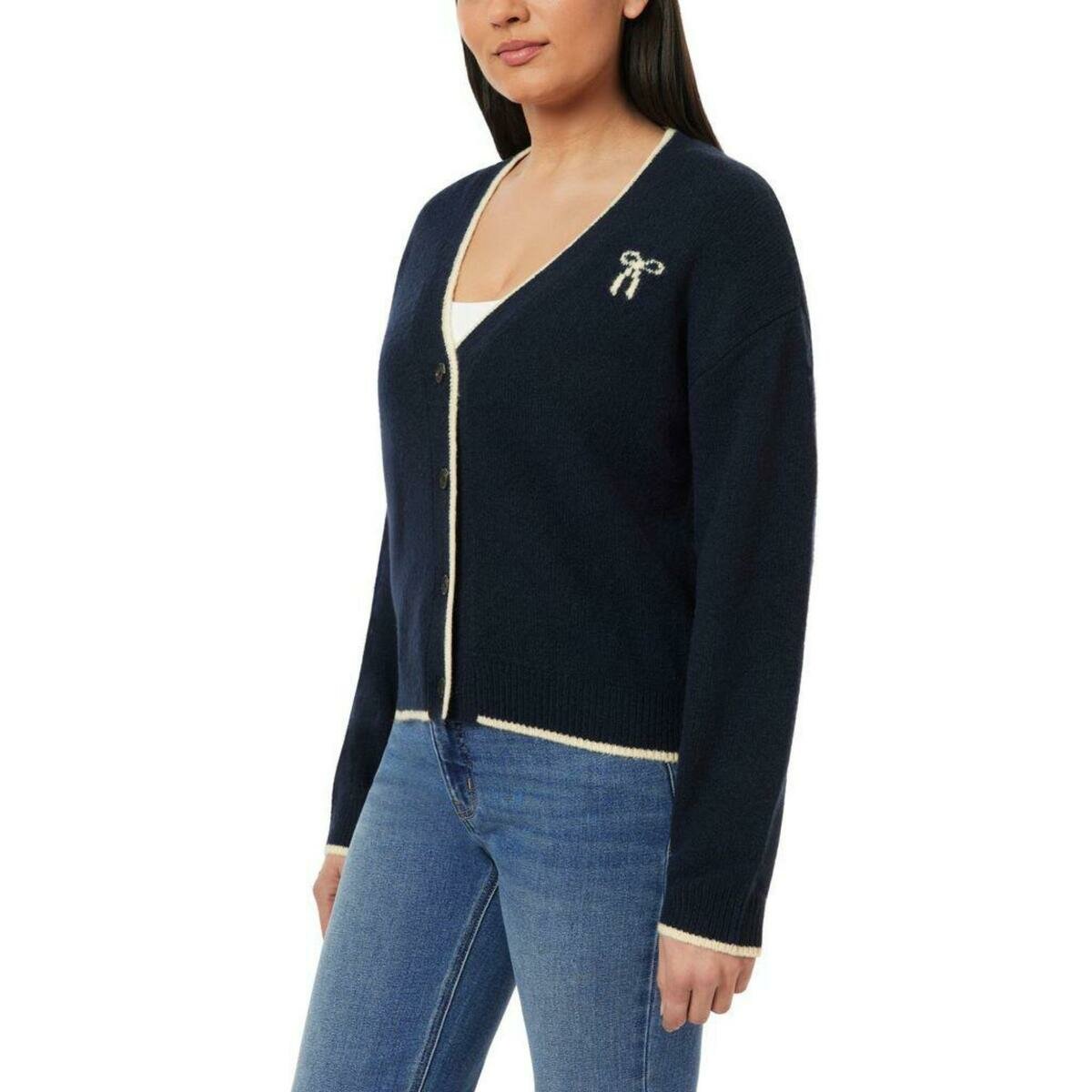 スコッチ & ソーダ レディース Vネック カーディガン ネイビー L スコッチ & ソーダ レディース Vネック カーディガン ネイビー L