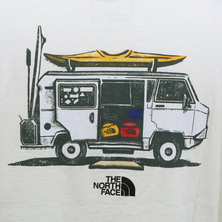 ザ ノースフェイス メンズ エボリューション バン ライフ 半袖 Tシャツ ホワイト XL