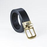 リーバイス メンズ レザー ベルト ブラック