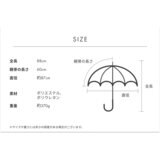 assa 雨傘長傘 CAL60 お菓子 透明 ブルー / ソーダグミ RL831