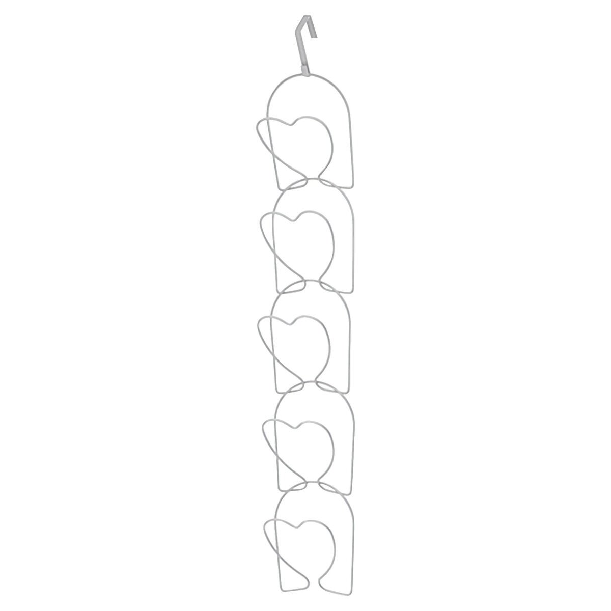 ７Lifeキャップラック ハート形 5個入セット ライトグレー