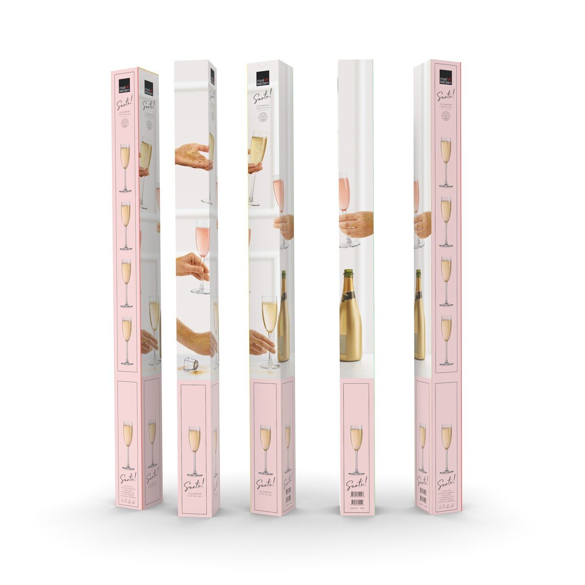ロイヤルレアダム SANTE FLUTE シャンパングラス 180ml 4脚