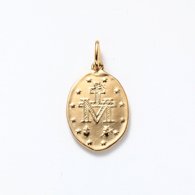 18K イエローゴールド メダイ トップ マリア