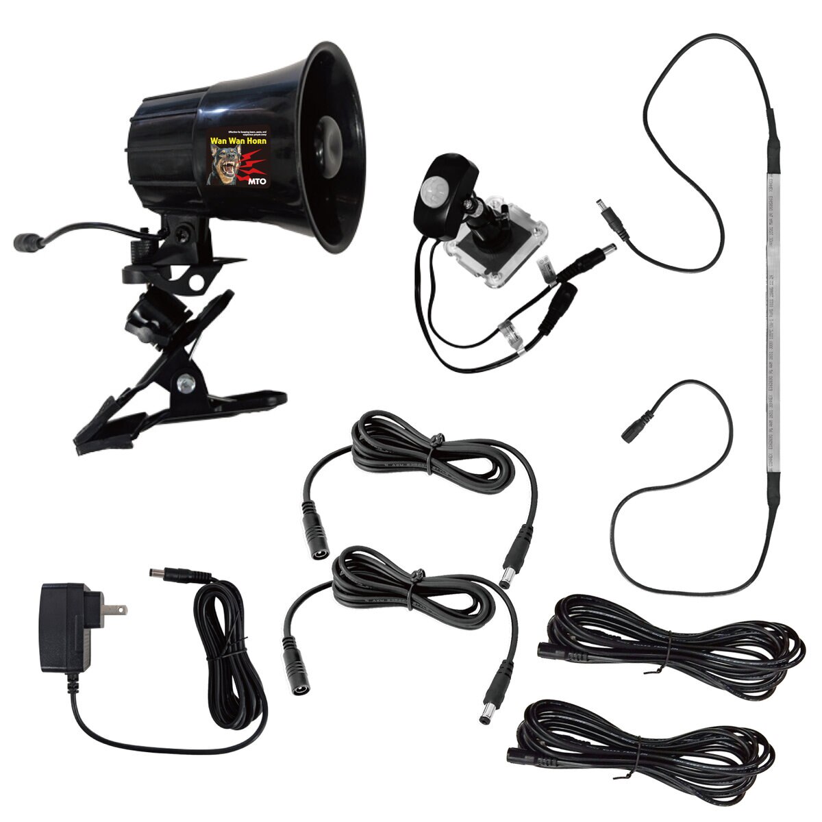 MTO 熊よけわんわんホーン 夜間センサー付＆ 3mケーブル 2本追加