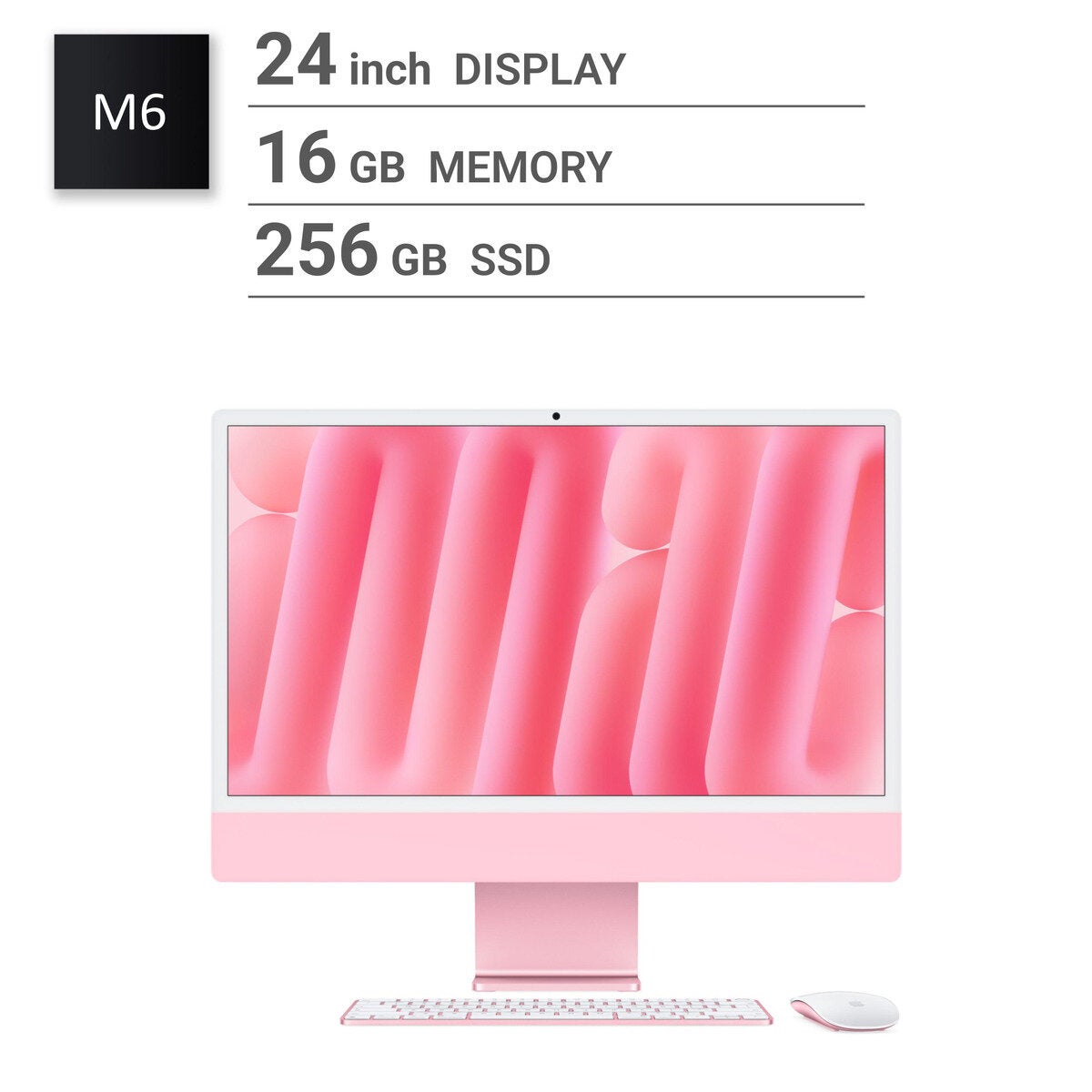 Apple/iMac 24インチ/10コアCPU/10コアGPU/M6チップ/16GB/256GB SSD/ピンク Apple/iMac 24インチ/10コアCPU/10コアGPU/M6チップ/16GB/256GB SSD/ピンク