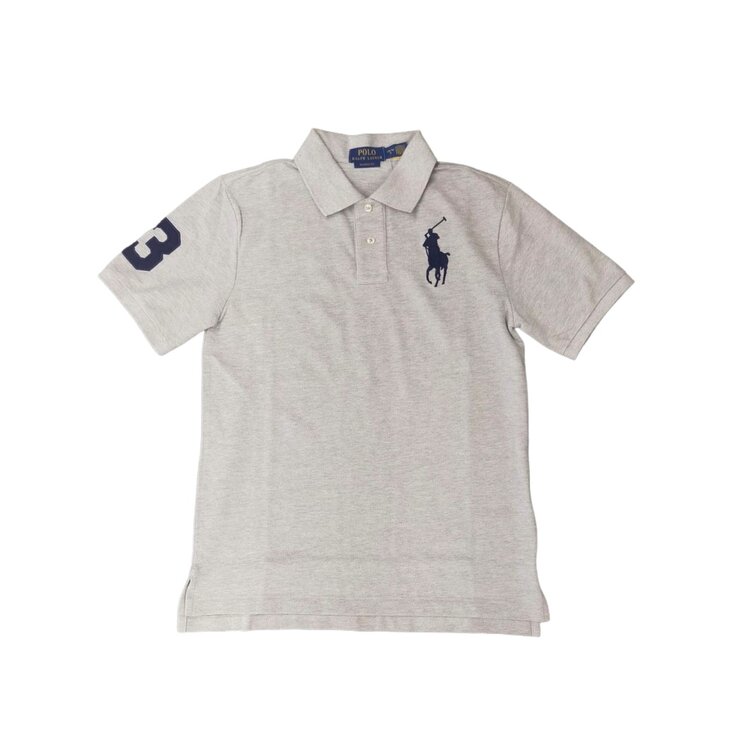 ポロ ラルフローレン キッズ ポロシャツ グレーヘザー L