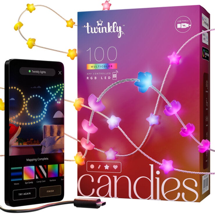 Twinkly(トゥインクリー) キャンディーズ 100LED スマートデコレーションライト 星形 Twinkly(トゥインクリー) キャンディーズ 100LED スマートデコレーションライト 星形