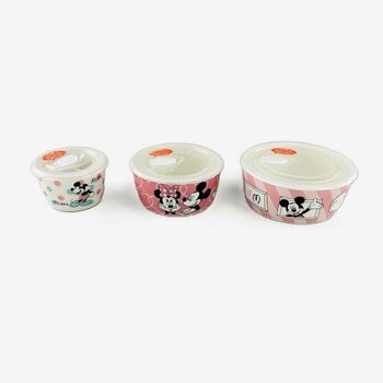 ミッキー＆ミニー 食品保存容器 3点セット