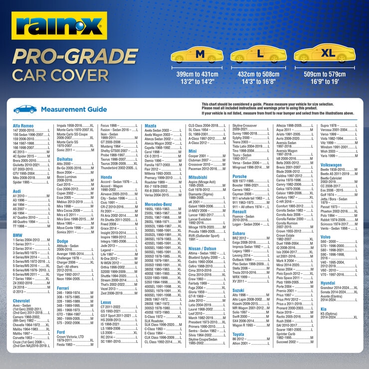 RAIN-X プログレード カーカバー ブラック