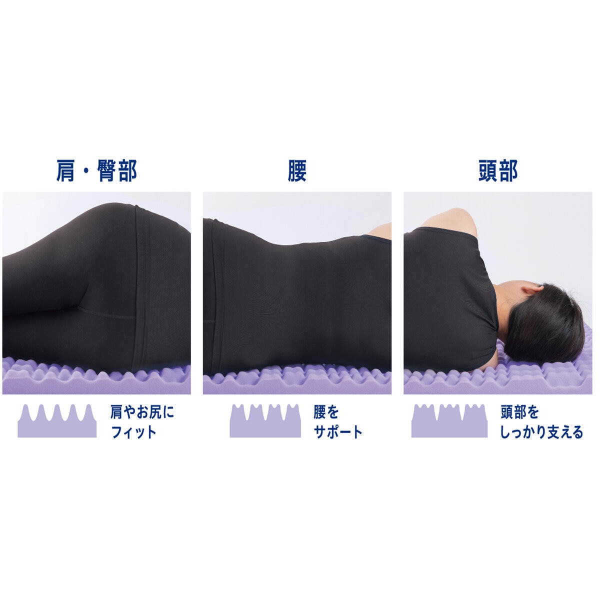 アイリスオーヤマ セブンフィット マットレス 4CM シングル サイズ