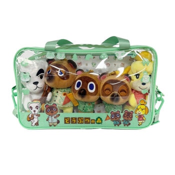 あつまれどうぶつの森 キャリー バッグ ぬいぐるみ & キーチェーン 5個セット