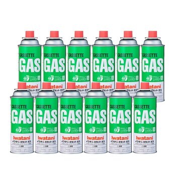 イワタニ カーボンオフセットカセットガス (12本入り) CB-250S-GRJ