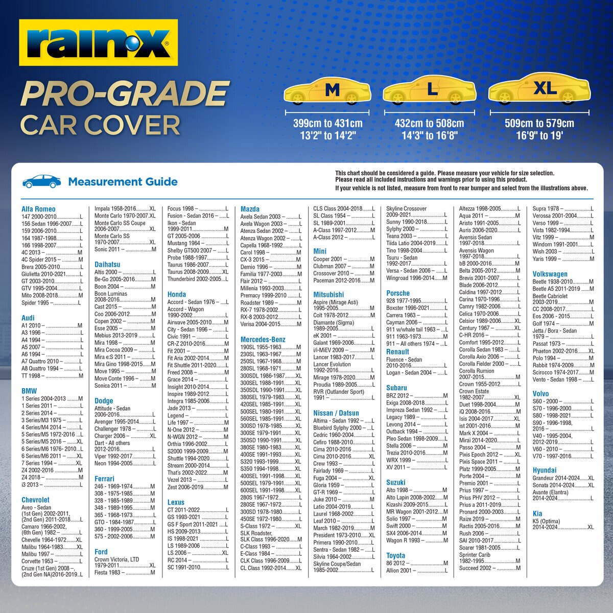 RAIN-X プログレード カーカバー ブラック L | Costco Japan