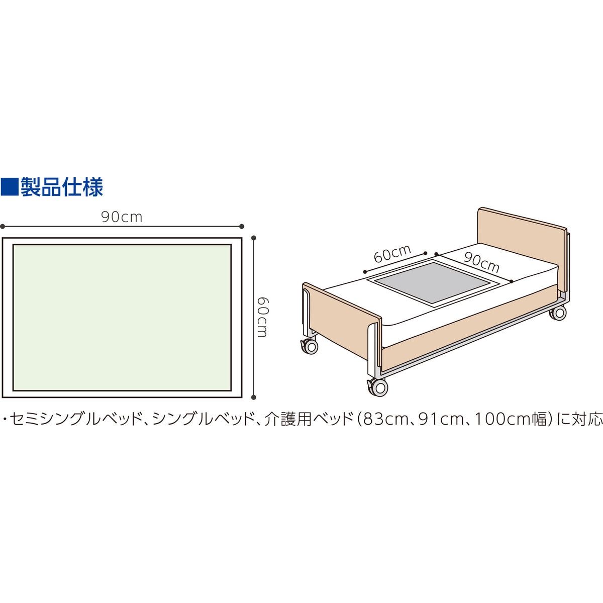 使い捨て防水シーツ メディマットライト 30枚入り (60 x 90cm)