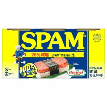 ホーメル スパム レスソルト ランチョンミート 340g x 6個