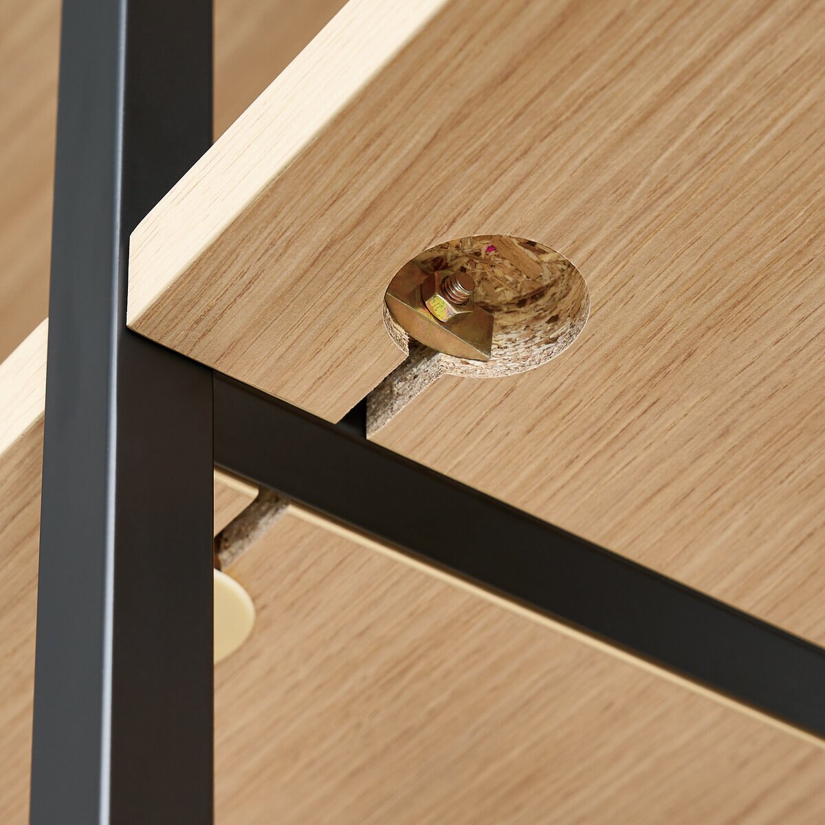 デスク ＆ キャビネットセット ブラック WAD-809399 MOBK