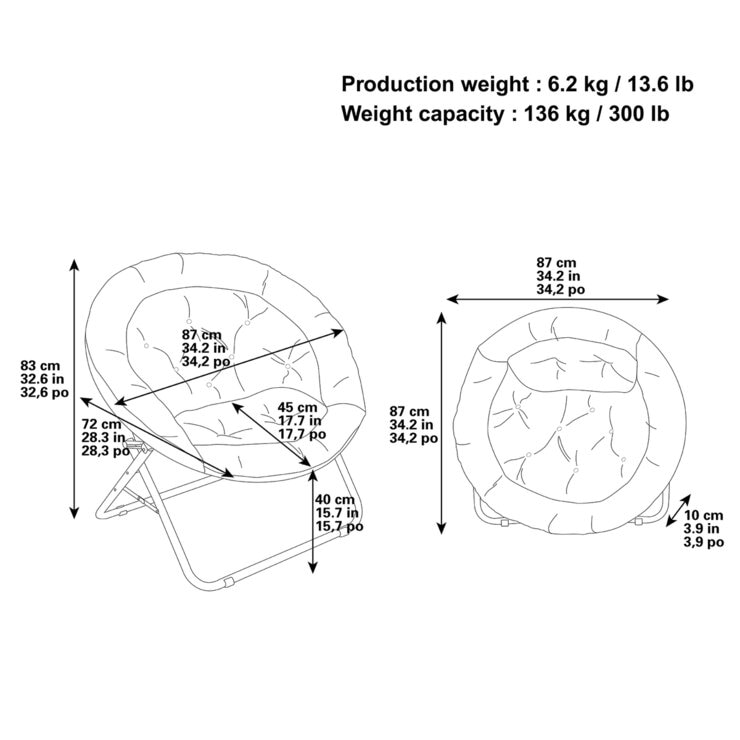大型ソーサーチェア