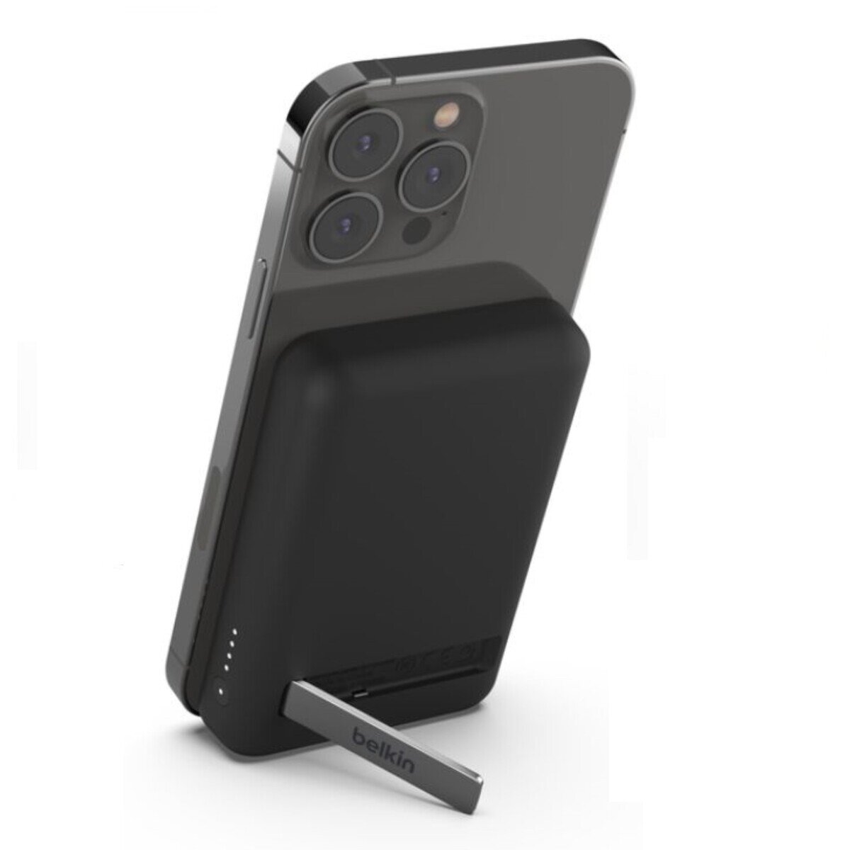 Belkin MagSafe対応 ワイヤレス モバイルバッテリー 5000mAh スタンド付き