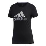 アディダス レディース 半袖 ロゴ Tシャツ ブラック XOT