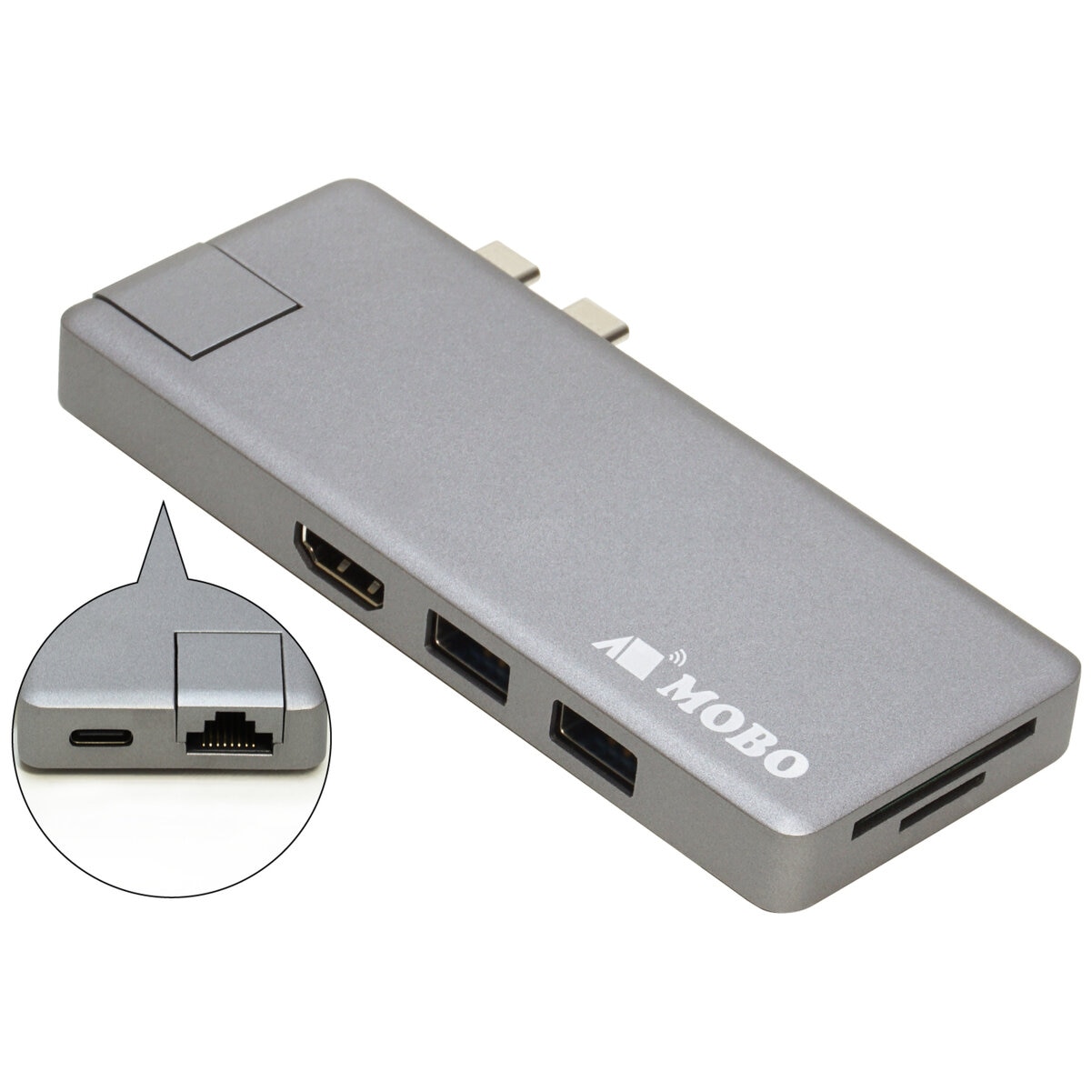 MOBO マルチポートドック Dual USB-C Dock + LAN