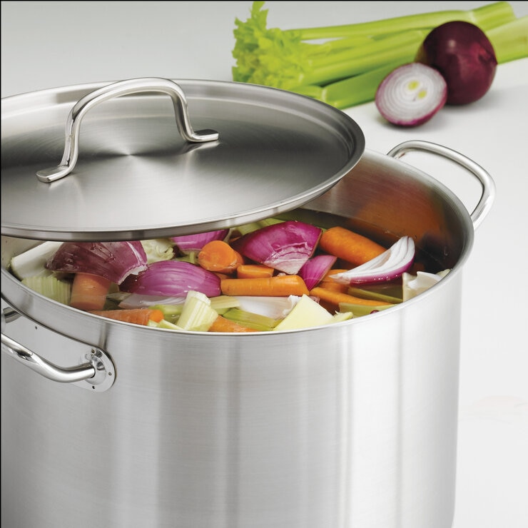 【店頭引き取り限定】新品未使用：トラモンティーナ　ストックポット15L 18-8ステンレス製　IH対応可/調理/料理道具/カレー/煮込み料理にも 157115702542366.jpg