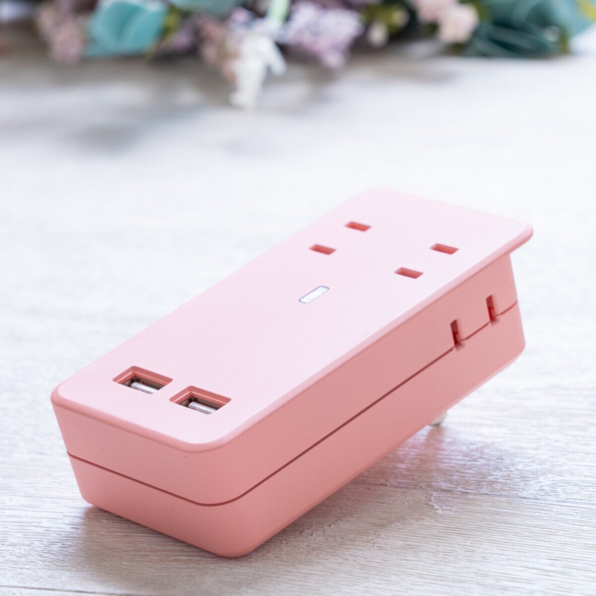Fargo（ファーゴ）SATI COLOR(サティカラー) AC4個口 4.2A USB 全14色 CT221 コーラルピンク