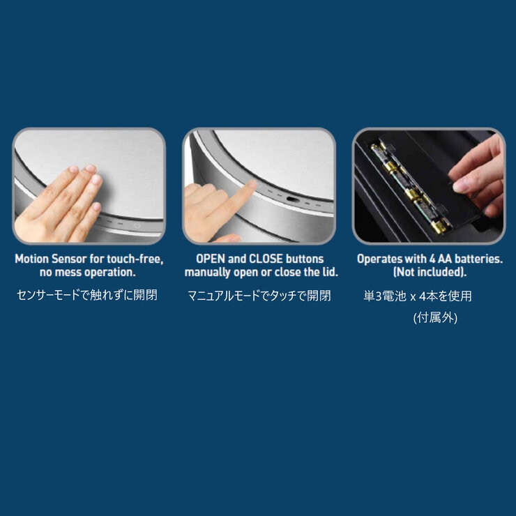 Sensible Eco Living センサーゴミ箱 47L Sensible Eco Living センサーゴミ箱 47L