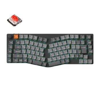 Keychron K15 Max QMK/VIA ワイヤレス カスタム・メカニカルキーボード(Aliceレイアウト) RGB (ホットスワップ) 赤軸 JIS配列