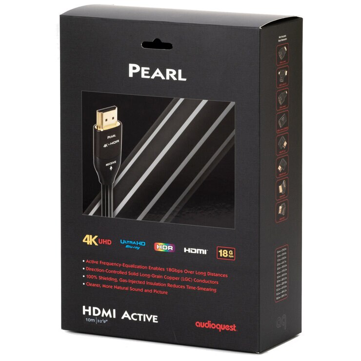 Audioquest Pearl HDMIケーブル 10m 18Gbps 8K/30fps Audioquest Pearl HDMIケーブル 10m 18Gbps 8K/30fps