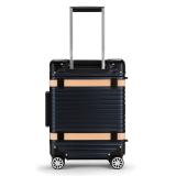 ランツォ スーツケース バイキング 19 インチ 33L ブラック X ベージュ