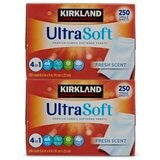 カークランドシグネチャー ウルトラ ソフト 柔軟剤シート 250枚入り x 2パック
