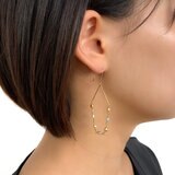 南洋真珠ピアス 18K イエローゴールド